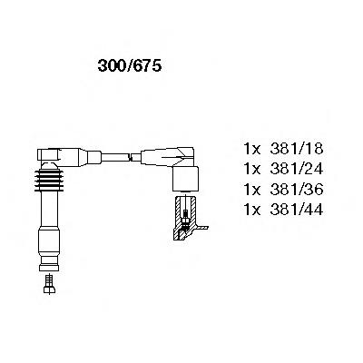 Fios de alta voltagem, kit EPS 1501562