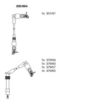 300694 Bremi Fios de alta voltagem, kit