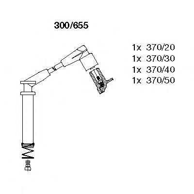 Fios de alta voltagem, kit 804 NGK