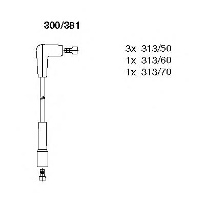 Fios de alta voltagem, kit 778 NGK