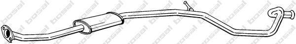 Compre 1717CA Peugeot/Citroen Silenciador, parte central