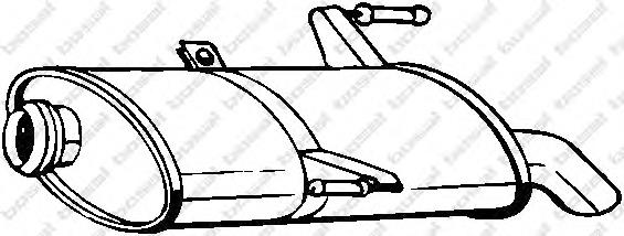 Compre 1726VY Peugeot/Citroen Silenciador, parte traseira