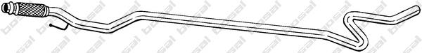 BM50248 BM Catalysts Silenciador, parte central