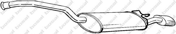 7700804251 Renault (RVI) Silenciador, parte traseira