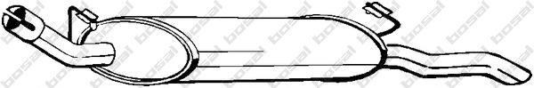 Compre 1570B443 Mitsubishi Silenciador, parte traseira