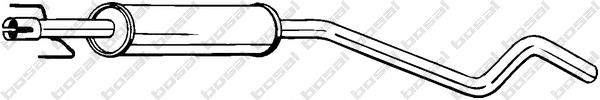 Silenciador, parte central Opel 5852261 preço, a partir de 69,35 USD