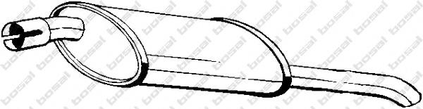 Silenciador, parte traseira Bosal 185009 preço, a partir de 69,04 USD