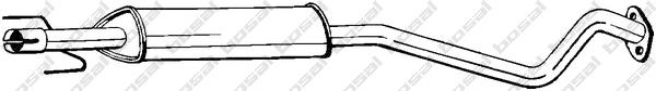 Compre 24423018 Opel Silenciador, parte traseira