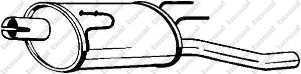 Compre 5852553 Opel Silenciador, parte traseira