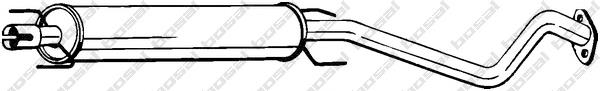 Silenciador, parte central 5852114 Opel