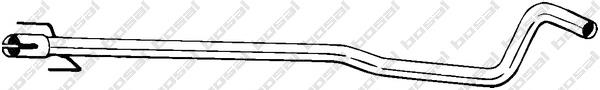 5854296 Opel Silenciador, parte central