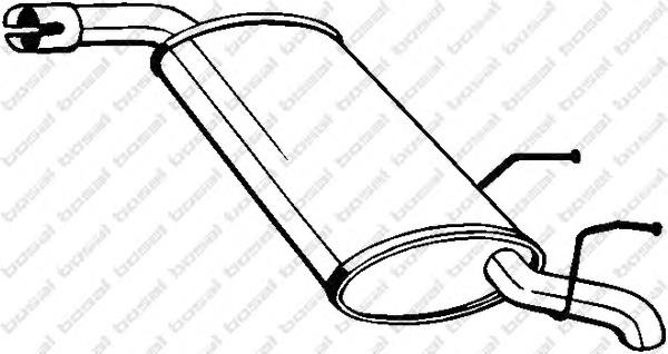Silenciador, parte traseira Opel 5854546 preço, a partir de 77,15 USD