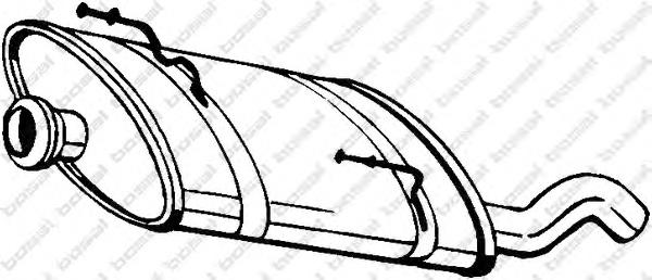Compre 1726KS Peugeot/Citroen Silenciador, parte traseira