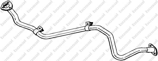 888411 Bosal Tubo de admissão dianteiro (calças) do silenciador