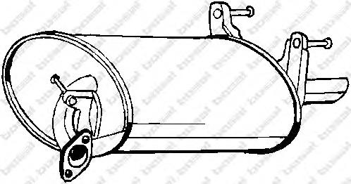 Compre 1743064770 Toyota Silenciador, parte traseira
