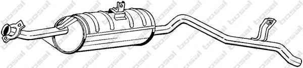 280025 Bosal Silenciador, parte traseira