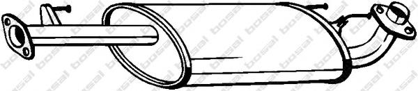 228199 Bosal Silenciador, parte central