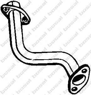 713071 Bosal Tubo de admissão dianteiro (calças) do silenciador