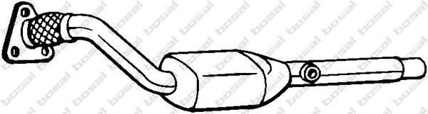 BM91255H BM Catalysts Tubo de admissão dianteiro (calças) do silenciador