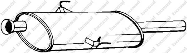 Silenciador, parte traseira 200157 Bosal