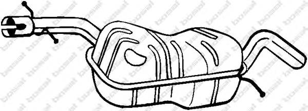 1K0253209CF VAG Silenciador, parte central