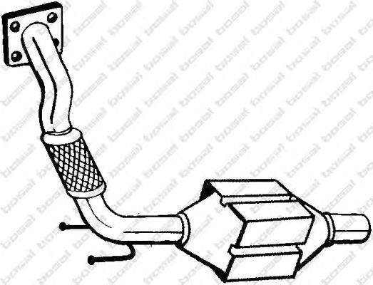 6U0253091HX VAG Silenciador, parte dianteira