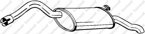  Silenciador, parte traseira Skoda Felicia I hatchback (791, 6U1) (1994 - 1997) I