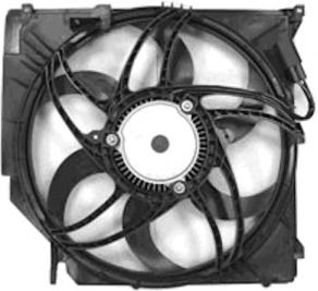 Compre 17113401056 BMW Difusor do radiador de esfriamento, montado com motor e roda de aletas