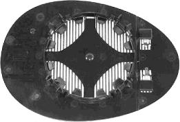 Elemento espelhado do espelho de retrovisão esquerdo BMW 51162755625