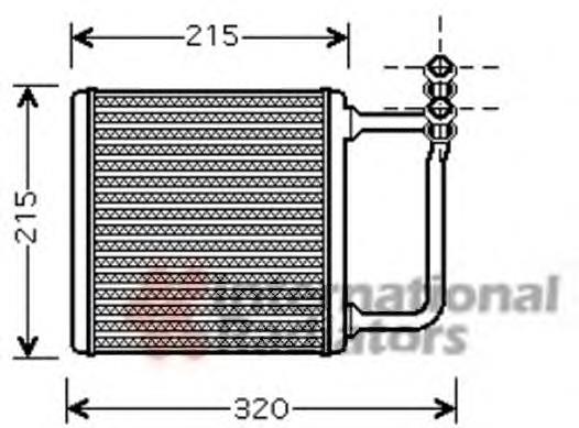 Radiador de forno (de aquecedor) Mercedes A211830036164 preço, a partir de 51,08 USD