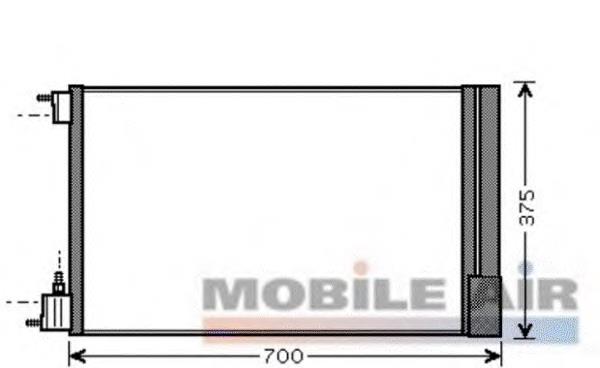 39025498 Opel Radiador de aparelho de ar condicionado