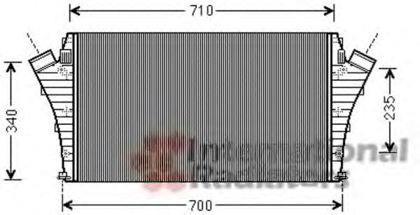 Radiador de intercooler 6302065 Opel