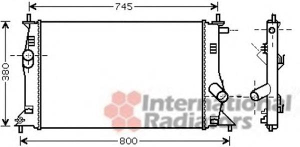 Radiador de esfriamento de motor RF7N15200 Mazda