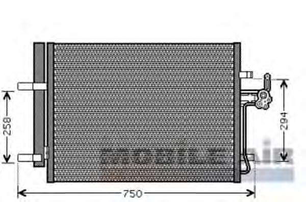 Radiador de aparelho de ar condicionado ACR 300687
