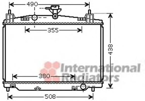 ZJ3815200A Mazda Radiador de esfriamento de motor