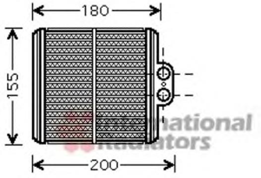 Radiador de forno (de aquecedor) Suzuki 7412085C10