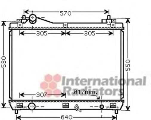Radiador de esfriamento de motor 1770067J00000 Suzuki