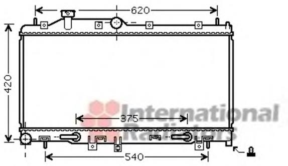 Radiador de esfriamento de motor 45119SC000 Subaru