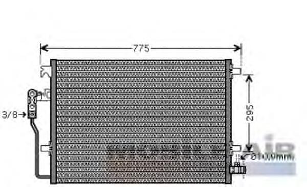 Radiador de aparelho de ar condicionado VAG A9065000054