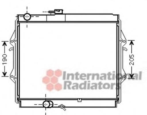 Radiador de esfriamento de motor 59344 NRF