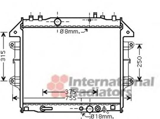 Radiador de esfriamento de motor VAN Wezel 53002496 preço, a partir de 154,73 USD