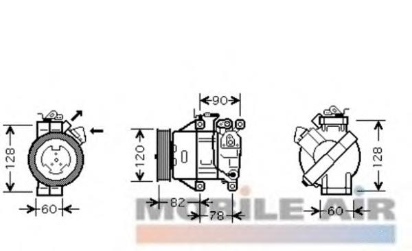 ACP264 Lucas Compressor de aparelho de ar condicionado