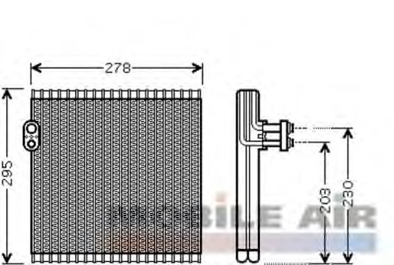 Vaporizador de aparelho de ar condicionado 8850133120 Toyota