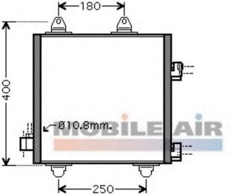 Radiador de aparelho de ar condicionado Toyota 884500H010
