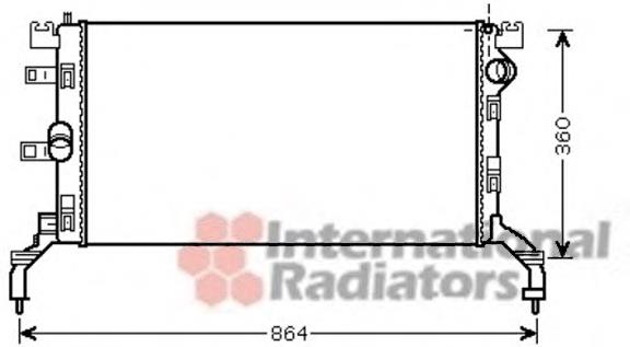 Radiador de esfriamento de motor 701159 VALEO