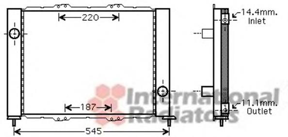 Radiador de esfriamento de motor 637626 Nissens