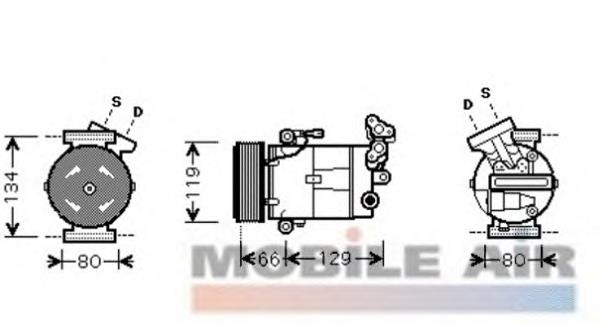 Compressor de aparelho de ar condicionado Eaclima 20B0162A