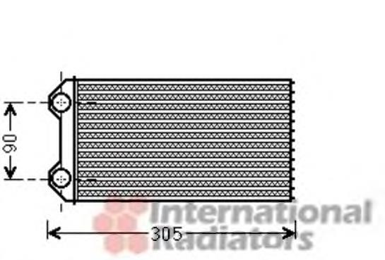 Radiador de forno (de aquecedor) 43006439 VAN Wezel