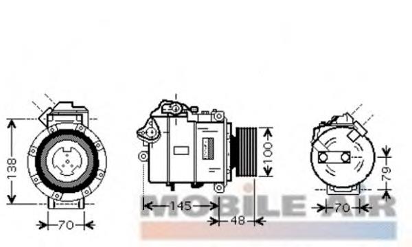 Compressor de aparelho de ar condicionado 32528 NRF
