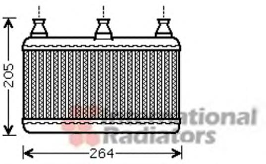Radiador de forno (de aquecedor) Depo/Loro/Abakus 0040150004B